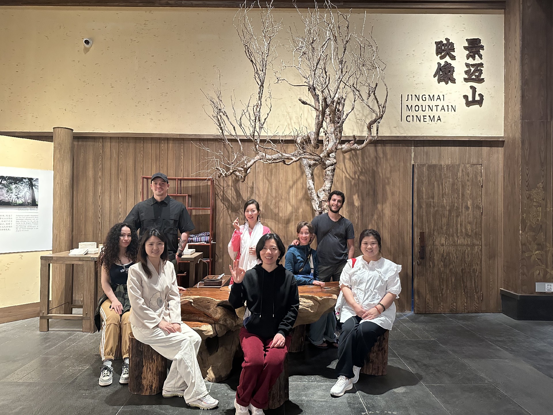 Tea learners pictured together during a visit